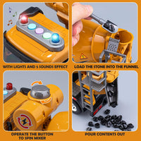 Takgud 13.5 inch friction powered crane truck toy with extending arm and lights - view 5