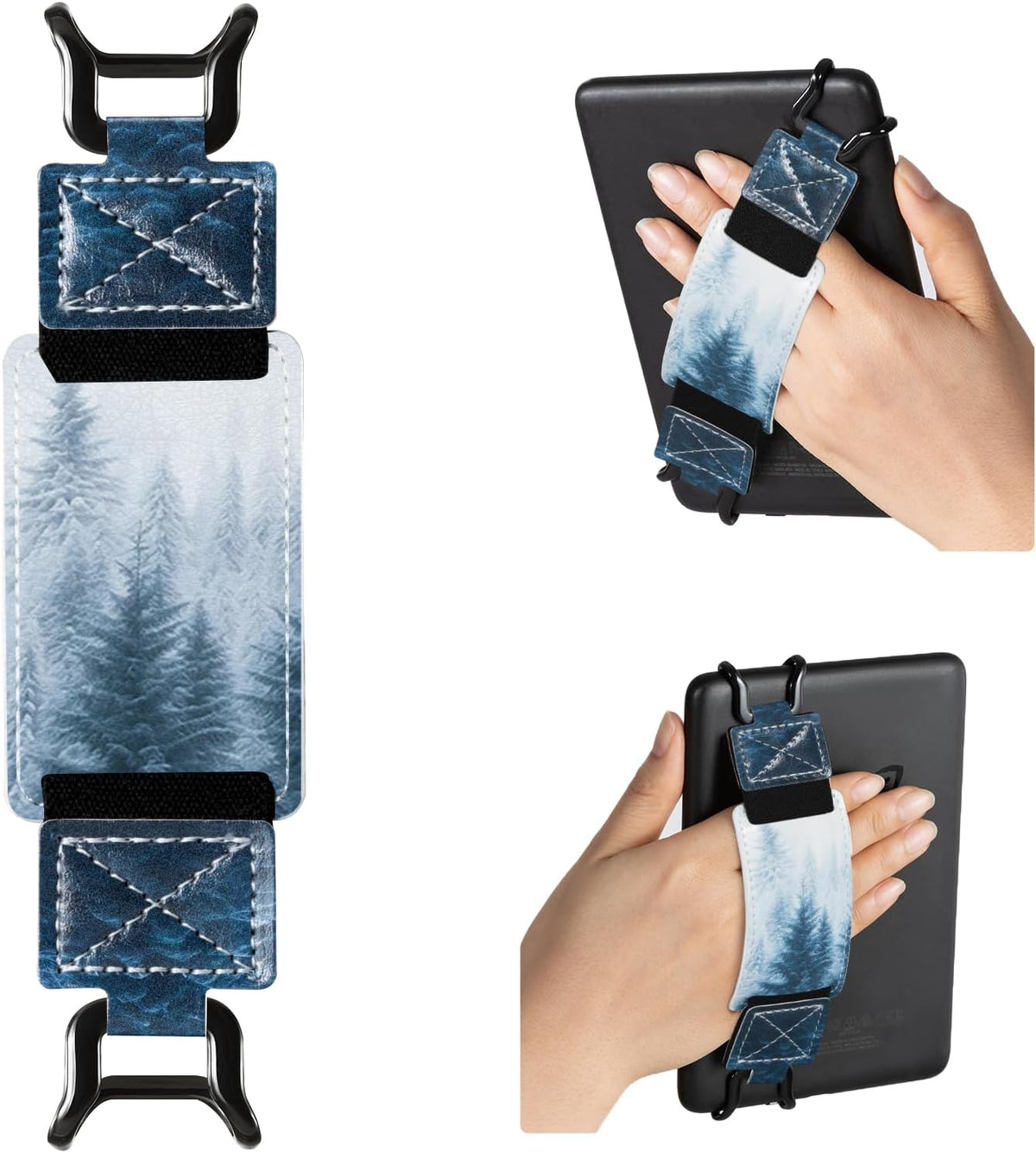 CoBak 2 Pack Secure Hand Strap for Ebook Reader - MistyForest-1 Pack / 6-7.5"