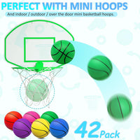 Oleitodh 42 piece colorful 5 inch mini basketball balls with air pump - view 17