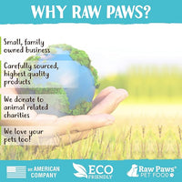 Raw Paws Signature Blend Pet Food for Dogs & Cats - Beef Recipe, 1-lb Rolls (10 Pack) - Fresh Pet Food Made in USA, Grass-Fed Beef Log, Natural Dog Food Rolls, Raw Frozen Dog Food & Cat Food