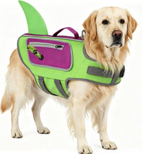 Dog Life Vests for Boating and Swimming, Dog Life Jacket – Essentials for Dogs - Green / X-Large