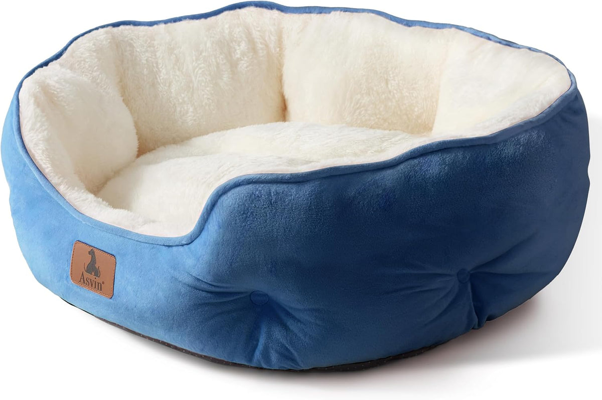 Small Dog Bed for Small Dogs, Cat Beds for Indoor Cats - Medium (Pack of 1) / Light Blue