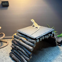 Reptile Basking Platform 6 × 6", Extra Large Reptile Slate - 6 × 6 IN - image 4