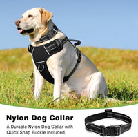 WINSEE Dog/Pet Harnesses No Pull with Dog Collar - X-Large / Black - image 2