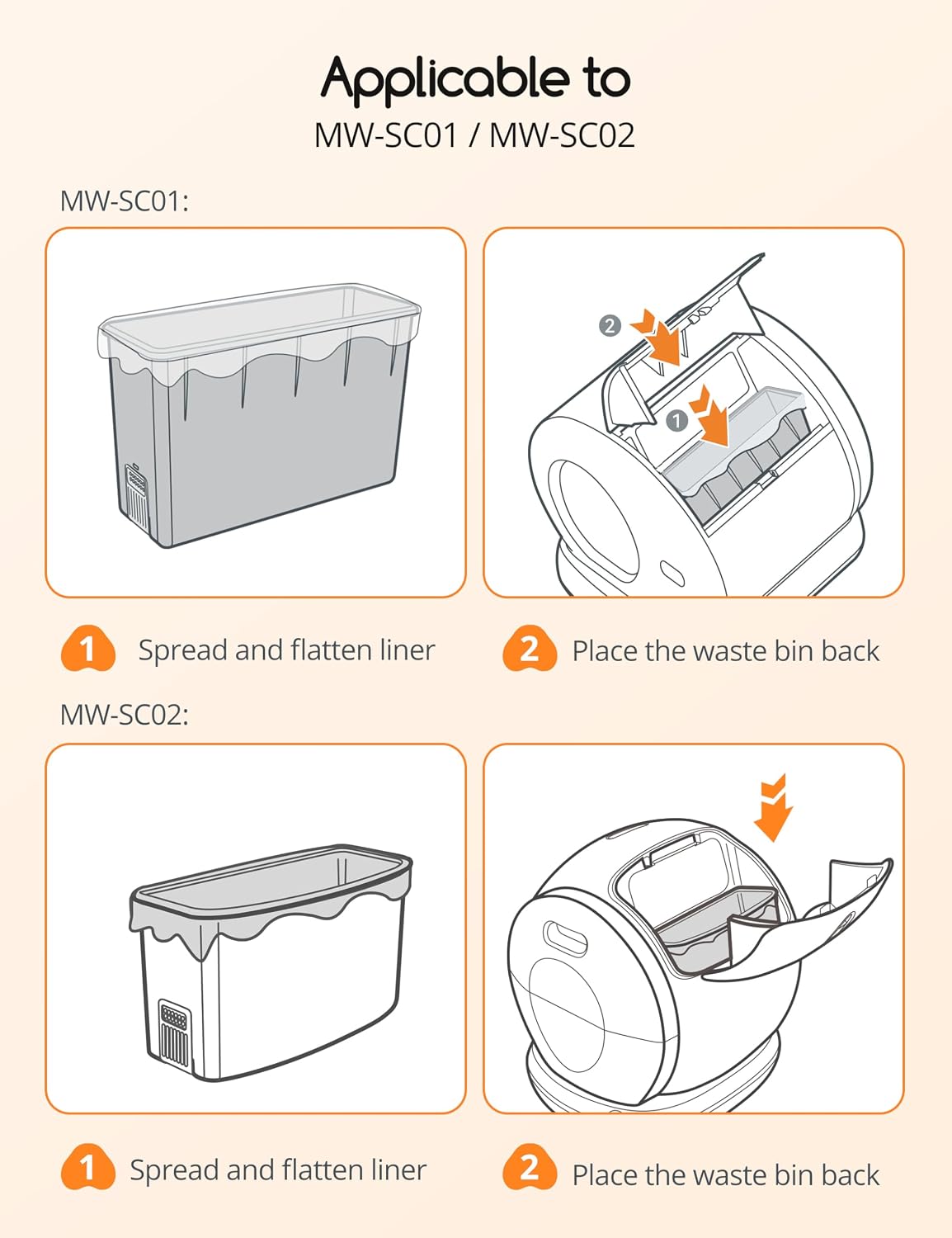 Meowant Cat Litter Box Liners for Automatic Cat Litter Box - 1 - image 3
