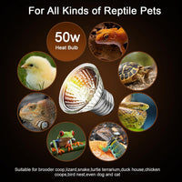 50W Uva Light Bulbs 4-Pack, Turtle Heat Lamp for Reptile – Essentials for Reptiles And Amphibians - 50.0 - image 3