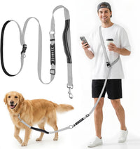 XiaZ Hands Free Dog Leash, Versatile Crossbody Dog Leash - BasicGrey
