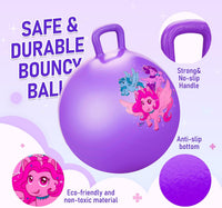 U&C Planet Hopper Ball, 18In Bouncy Ball with Handle for Kids Ages 3-6 – Fun for Kids & Family - 3-6 Years / Purple - image 4