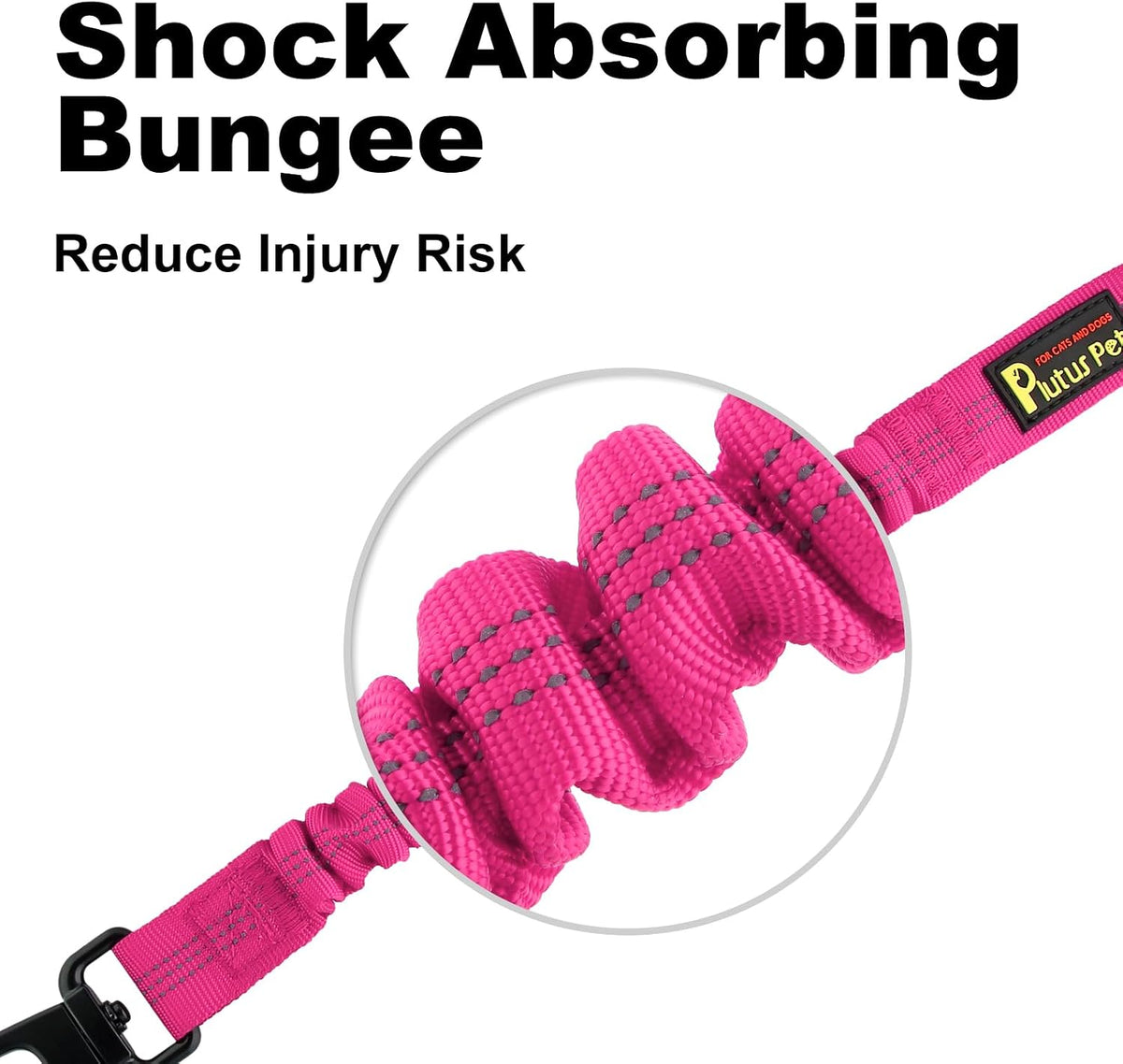 Plutus Pet Dog Seat Belt for Car - Hot Pink - image 4
