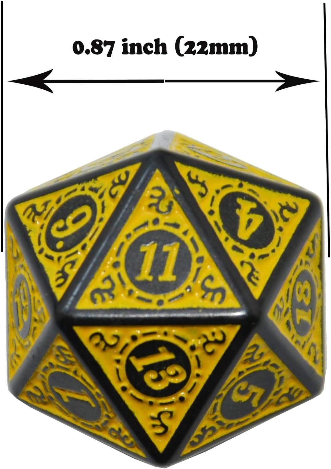 SmartDealsPro 10-Pack 20 Sided Dice D20 Polyhedral Dice for DND RPG - Retro White - image 2
