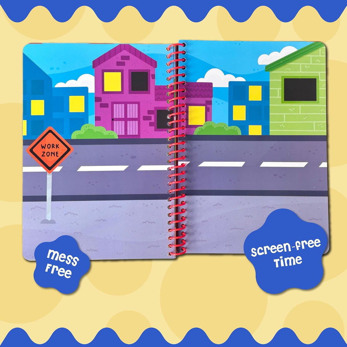 Stick4Ever Jelly Sticker Book, for Kids, Waterproof - Construction - image 2