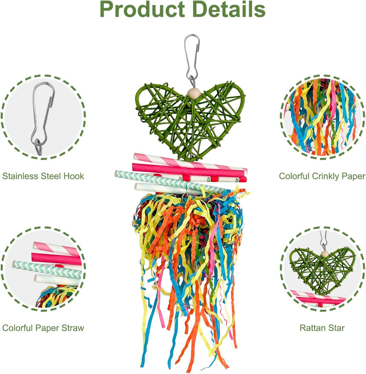 Bird Toys, Conures, Cockatiel, Lovebird Cockatiel - image 4