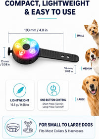 2-Pack Dog Collar Light with Memory Function, 8 Modes - 2 - image 4