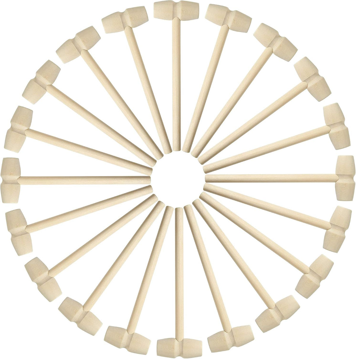 TDOCK mini natural wooden hammers for breakable chocolate, 50 pack - view 2