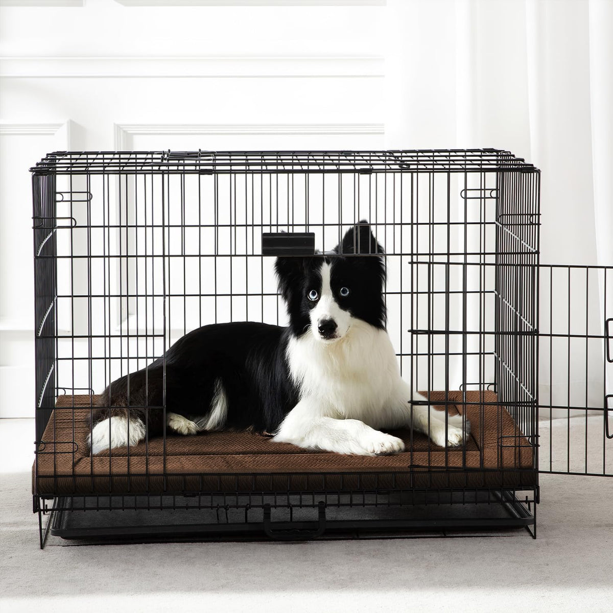 Dog Bed for Crate, Medium/Large Dogs Crate Bed - 36.0"L x 23.0"W x 1.2"Th / Brown - image 2