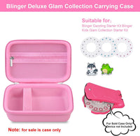 Elonbo pink carrying case for Blinger Diamond Starter Set with double zipper - view 10
