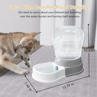 1.6 Gallon Automatic Gravity Dog Water Dispenser, BPA-Free, Grey – Essentials for Dogs - 1 Gallon - image 3
