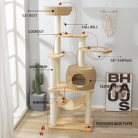 SHODMI 54" Modern Cat Tree Tower for Indoor Cats - DC888 new - image 2