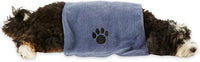 Bone Dry Pet Grooming Towel Collection Absorbent Microfiber Drying Set - Stonewash Blue / 15x30" - image 2