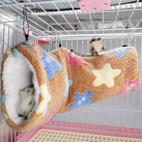 LEFTSTARER Guinea Pig Accessories Sugar Glider Cage Accessories - brown-star / Star - image 4