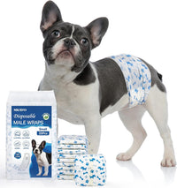 MICOOYO Dog Diapers Male Disposable Super Absorbent Male Dog Wraps - Small / 20