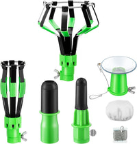 Dreyoo 4 Pcs Light Bulb Changer Set, Suction Cup & Cage Changer - Green