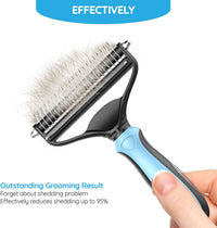 Dog Brush and Cat Brush – 2 Sided Pet Grooming Tool for Deshedding, Mats & Tangles Removing - image 4