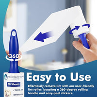 200 Sheets Mini Lint Rollers for Travel - Set of 4 Small-Sized Lint Removers Designed for Convenient Portability, Ideal for Removing Pet Hair and Debri