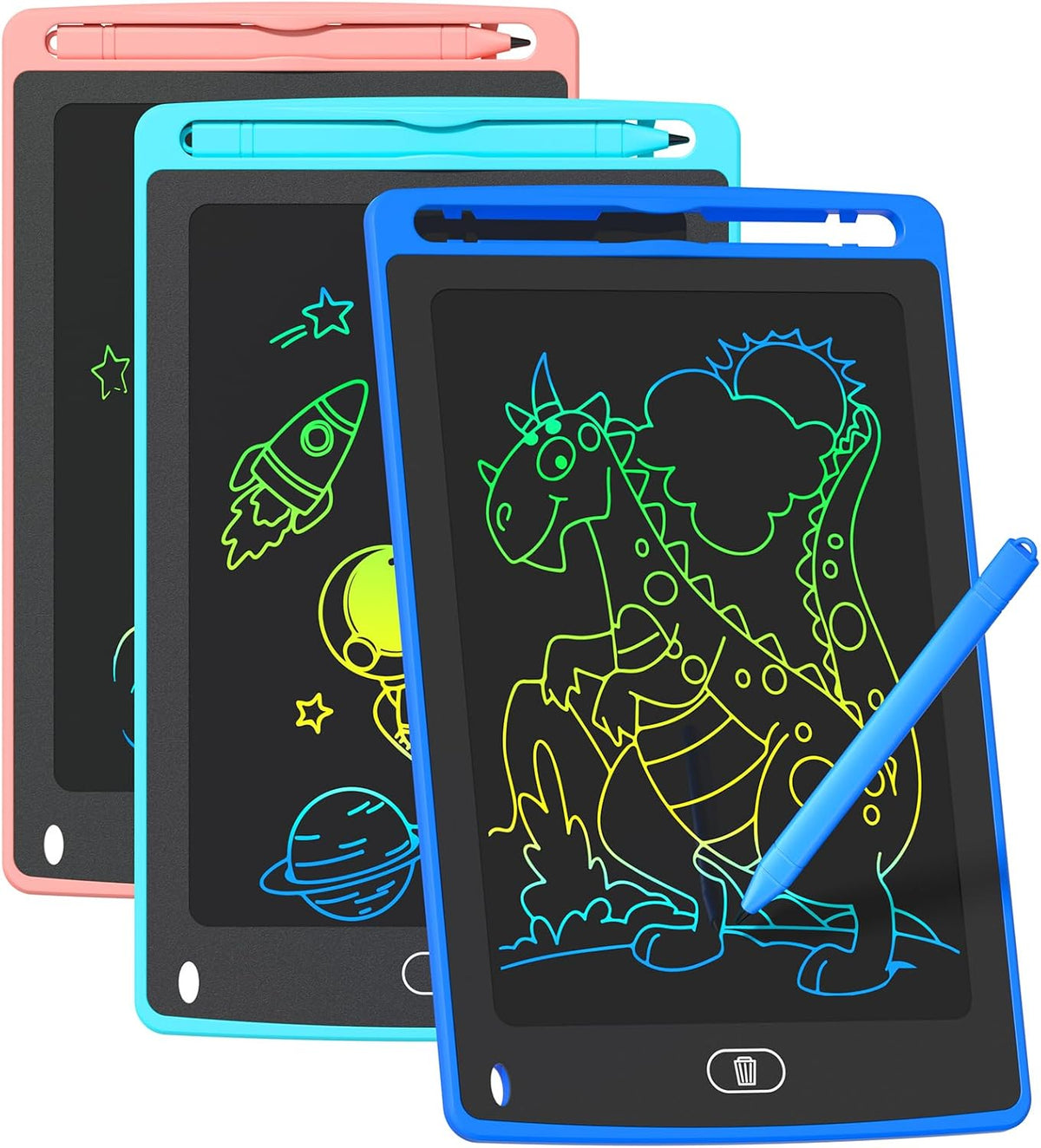 Party Favor 12 Pack LCD Writing Tablet for Kids - Multicolor (3 Pack)