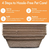 Disposable Litter Boxes – Daily Care for Cats - Brown / Large 16-Pack - image 2