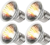 50W Uva Light Bulbs 4-Pack, Turtle Heat Lamp for Reptile – Essentials for Reptiles And Amphibians - 25.0
