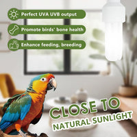 LUCKY HERP UVA UVB Light Bulb for Birds 2.4 UVB 20W Compact - image 2