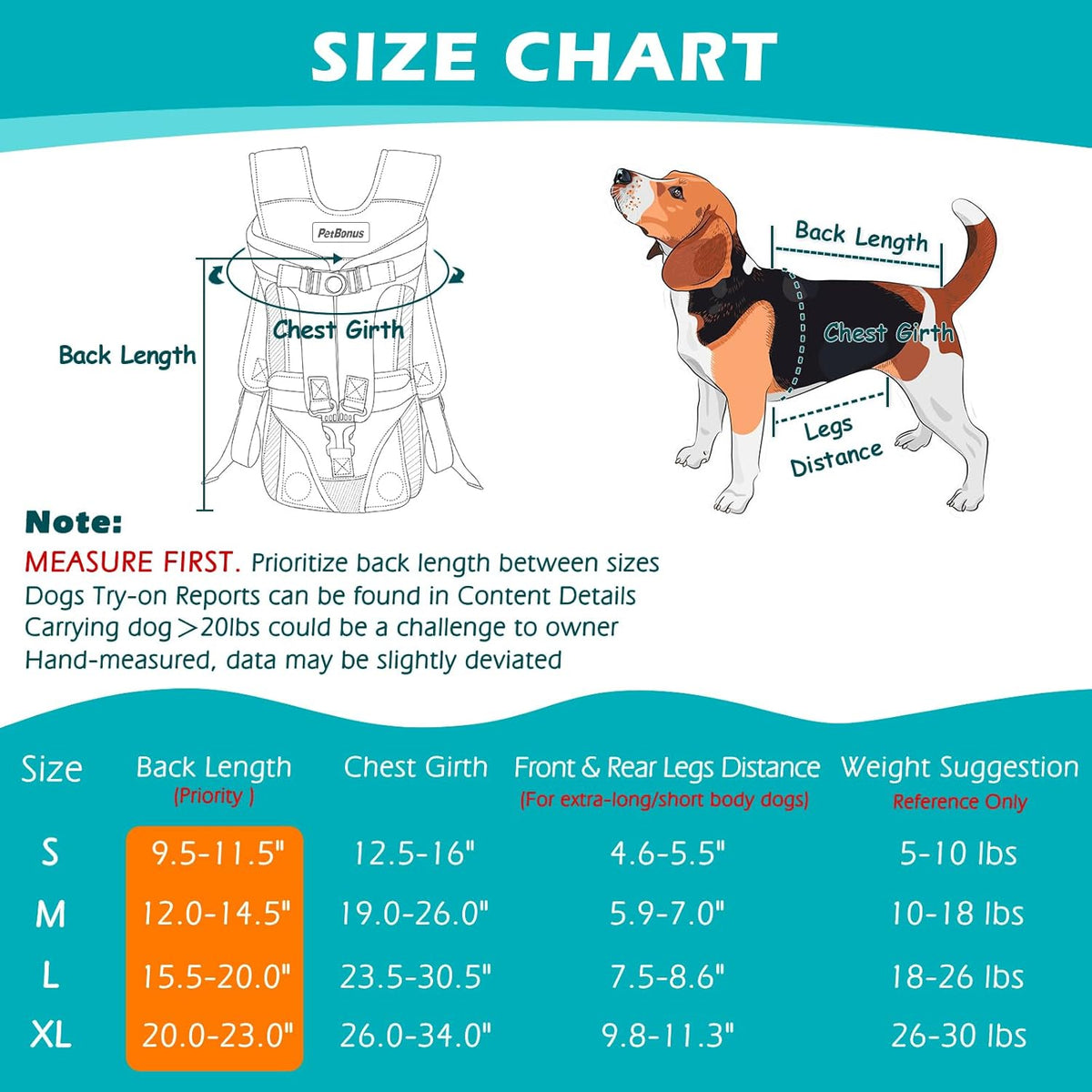 Pet Front Dog Carrier Backpacks, Adjustable Pet Backpack - Grey / Large - image 4
