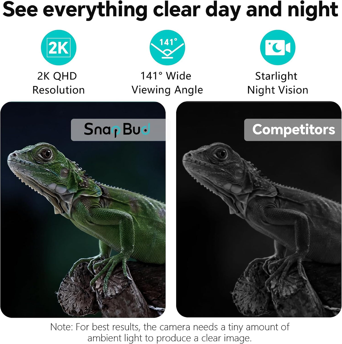 3MP 2K AI Reptile Aquarium Camera - image 3