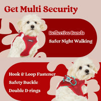 rabbitgoo Step-in Small Dog Harness - Red / Xl(chest:20.0"-21.8") - image 4