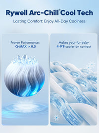 Dog Cooling Mat 2.0, Ocean Blue - X-Large / Grey - image 3