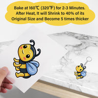 161 Pcs Halloween Shrink Paper Keychain Kit - image 4