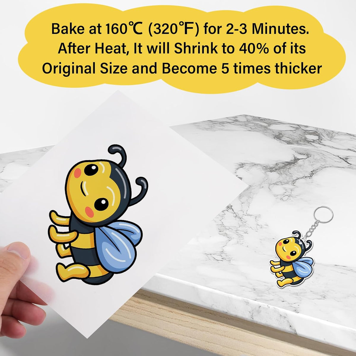161 Pcs Halloween Shrink Paper Keychain Kit - image 4