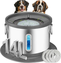 UPSKY 14L No Spill Dog Water Bowl - Grey / 14L