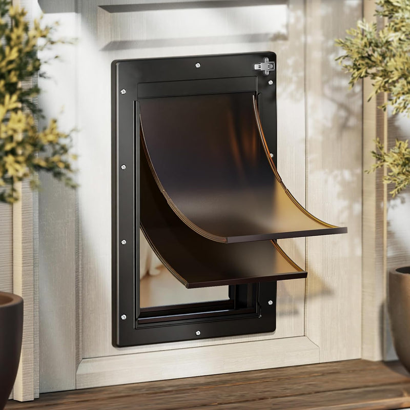 Plastic Dog Door, Large Doggy Door for Door – Essentials for Dogs - Medium