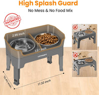 URPOWER Elevated Dog Bowls - Grey / Large - image 2