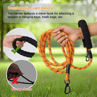 Long Leash for Dog Training 6FT/ 10FT/ 15FT/ 30FT/ 50FT/ 100FT - Orange / 30FT* 1/3" - image 4