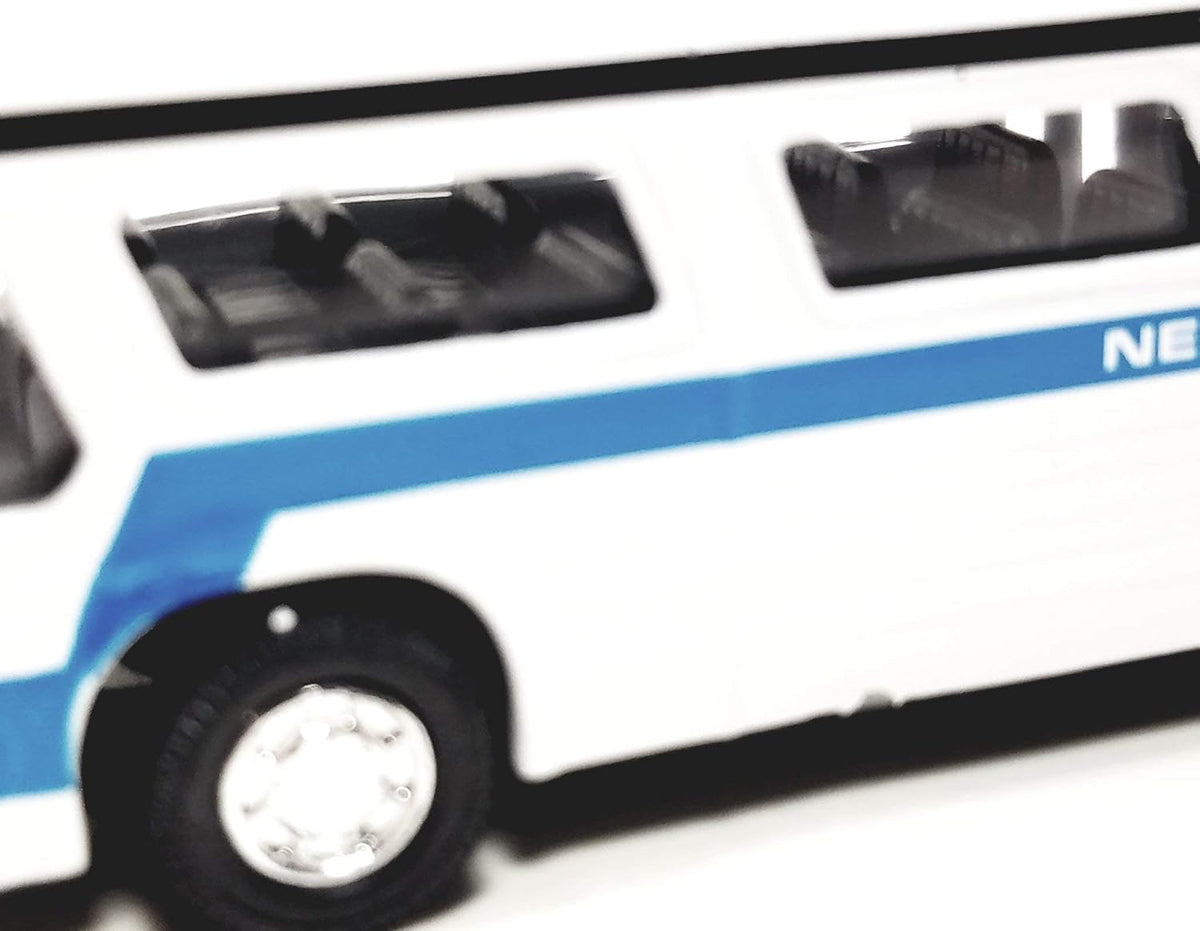 Showcast white New York City Central Station passenger bus, 6 inch diecast model - view 3