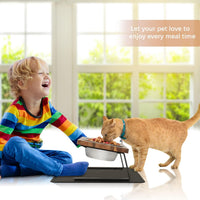 Aivituvin Elevated Dog Bowls, 15°Tilted Raised Cat Food Bowl - Small - image 4