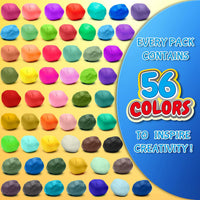 ESSENSON Air Dry Clay 150 Colors, Modeling Clay for Kids – Fun for Kids & Family - 56 Colors - image 2