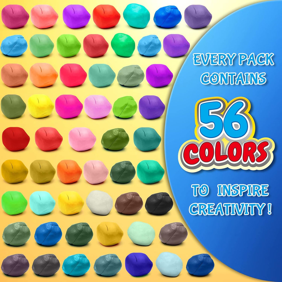 ESSENSON Air Dry Clay 150 Colors, Modeling Clay for Kids – Fun for Kids & Family - 56 Colors - image 2