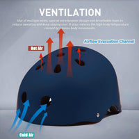 Skateboard Helmet Impact Resistance Ventilation for Youth & Adults – Fun for Kids & Family - Dark Blue / Medium - image 2