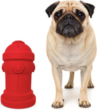 Small Dog Fire Hydrant 4x7 Silicone Soft Potty Training Aid for Small - Red