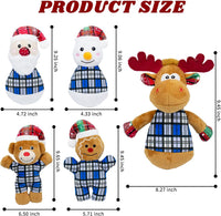 Squeaky Monkey Dog Toy for Large Dogs – Essentials for Dogs - Christmas 5 PACK - image 2
