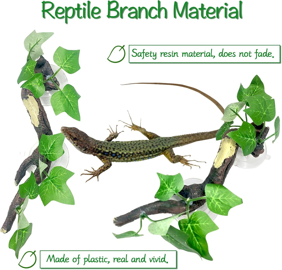 2 PCS Reptile Corner Branch - Green, 2 Pcs - image 3